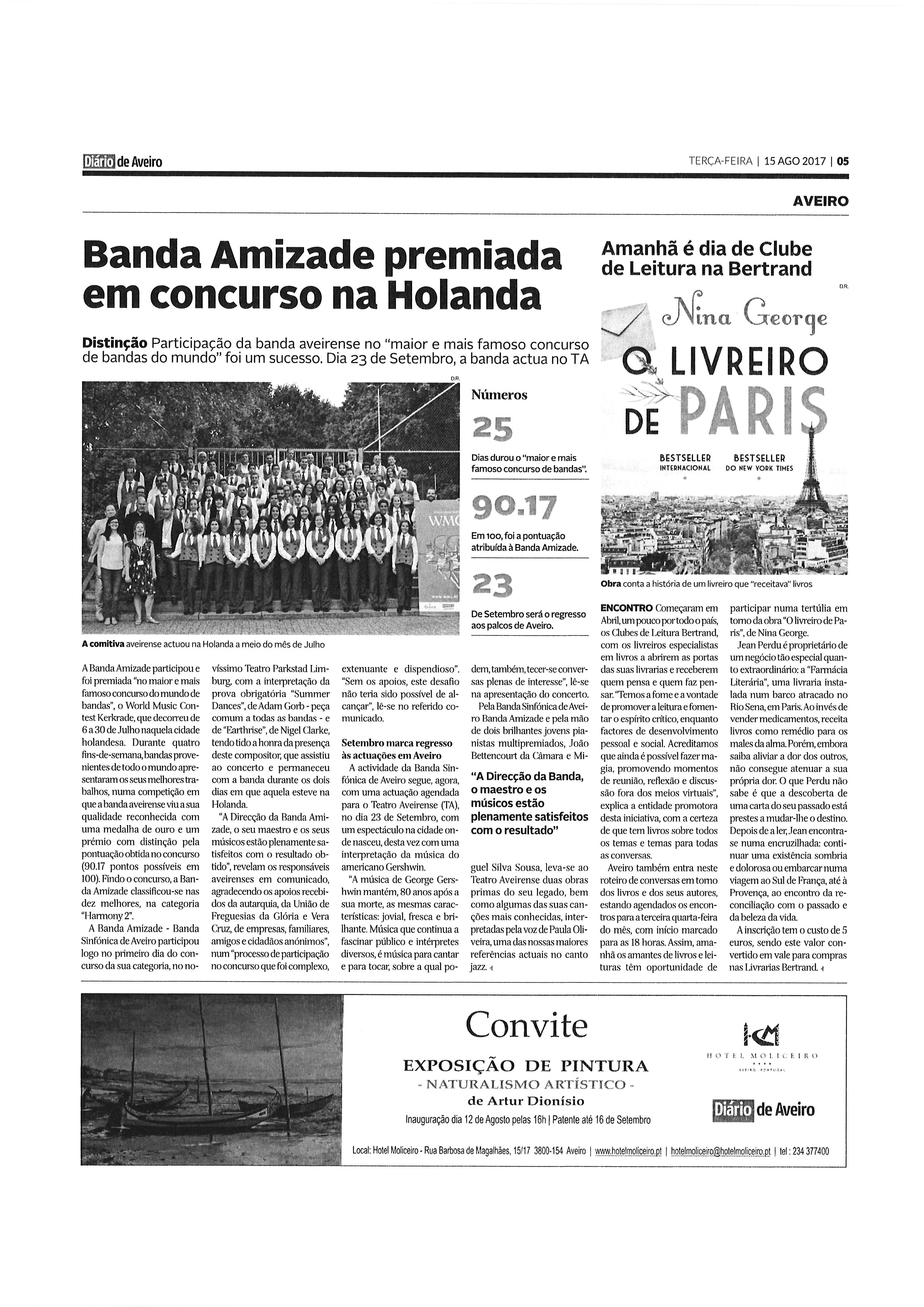 Banda Amizade Premiada Em Concurso Na Holanda Banda Amizade